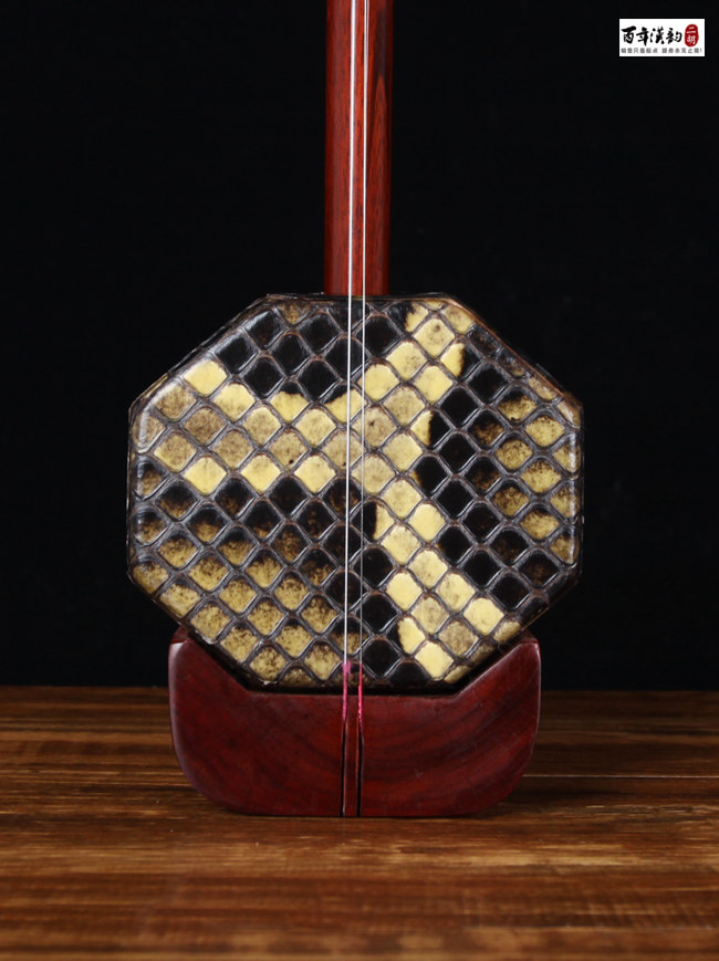 小叶紫檀老料扁八角二胡93852(现货)_扁八角二胡8600元_特色琴_汉韵